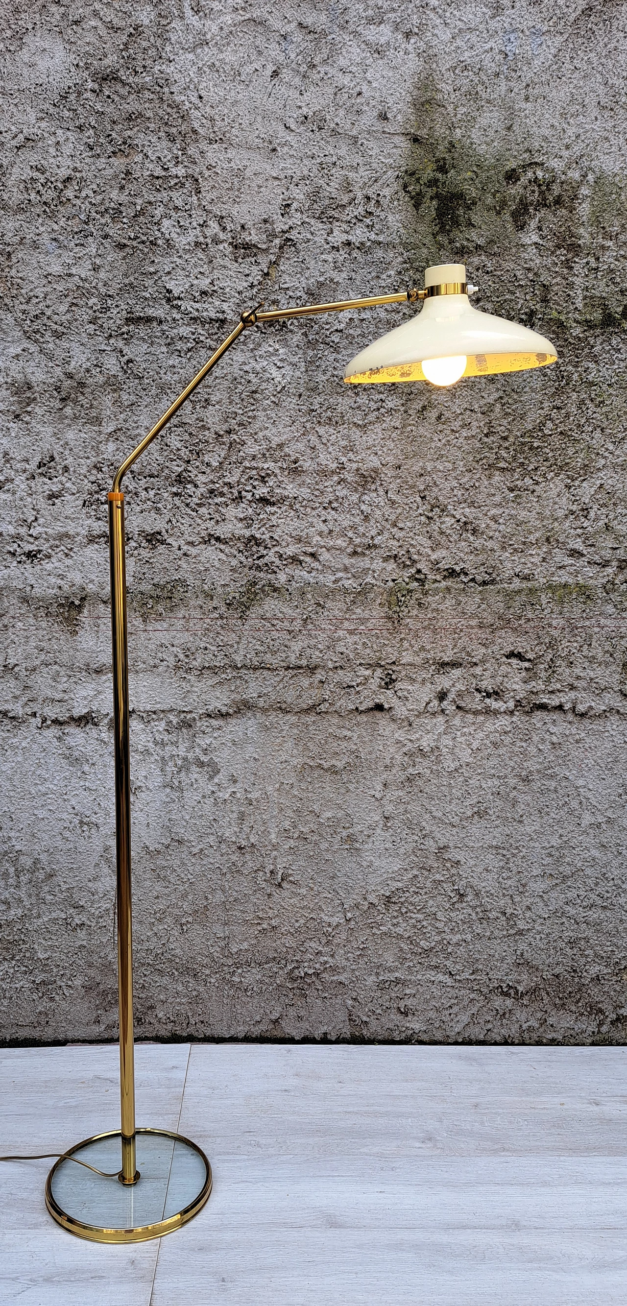 Floor lamp in metal and glass by Gio Ponti for Fontana Arte, 1960s 2
