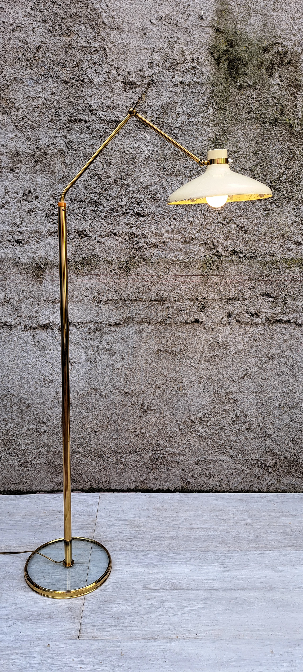 Floor lamp in metal and glass by Gio Ponti for Fontana Arte, 1960s 16