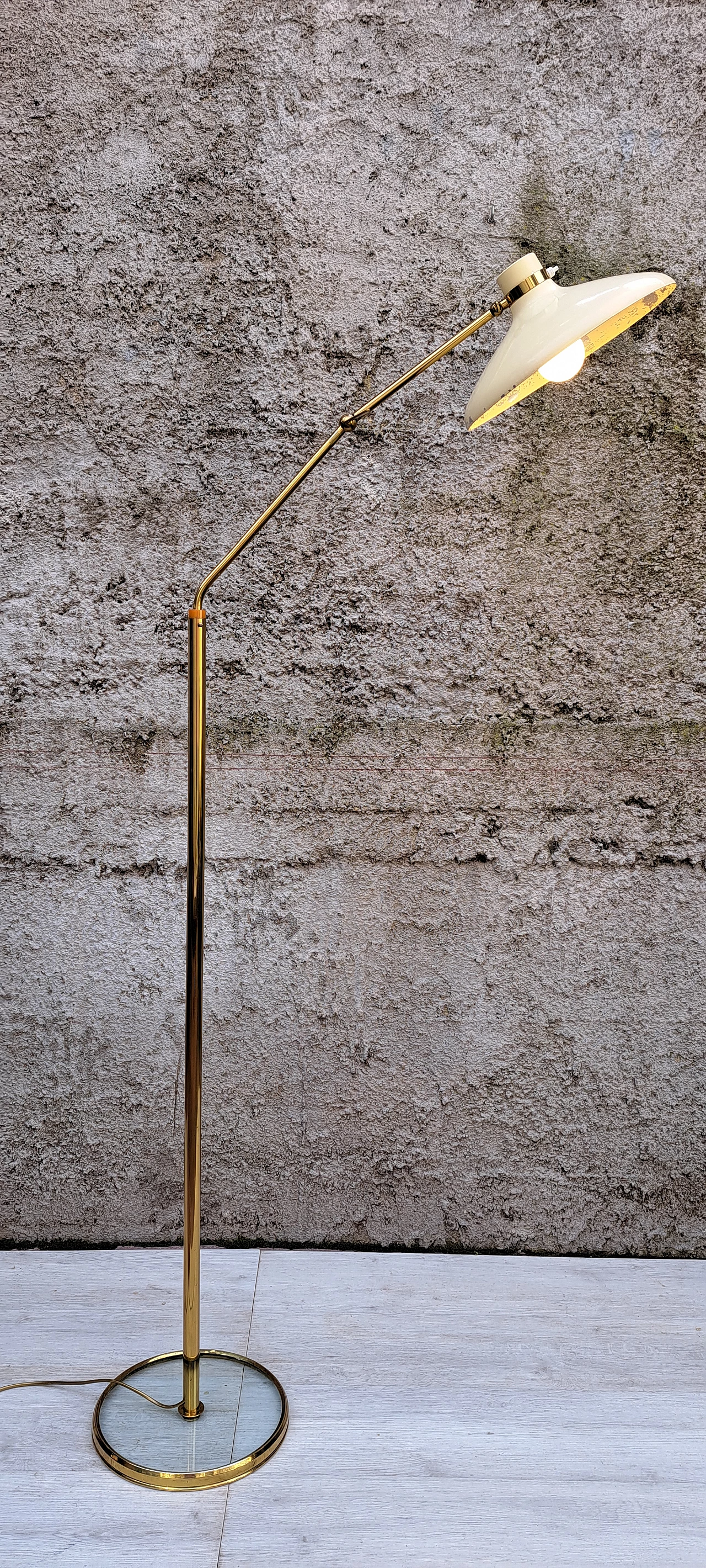 Floor lamp in metal and glass by Gio Ponti for Fontana Arte, 1960s 18