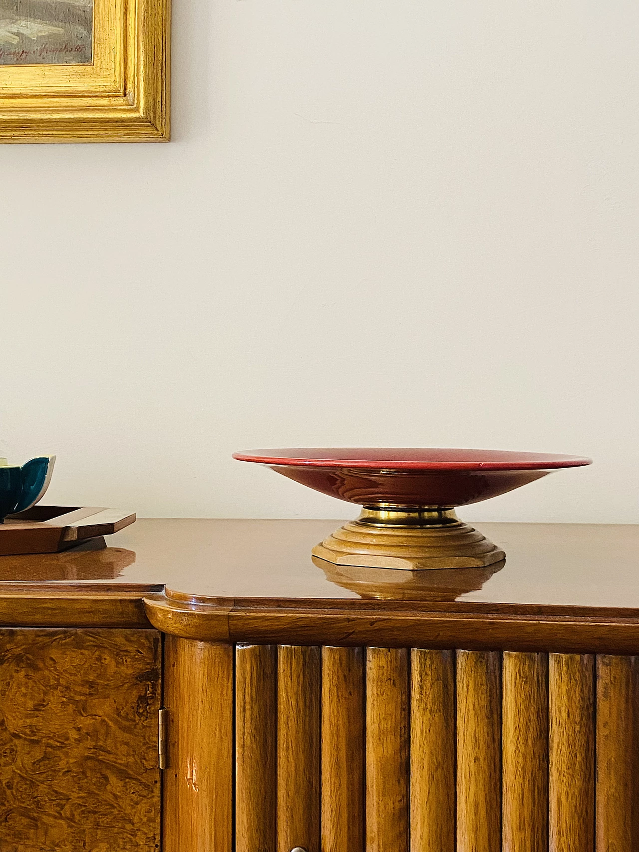 Wood and Sèvres ceramic centerpiece, 1940s 15