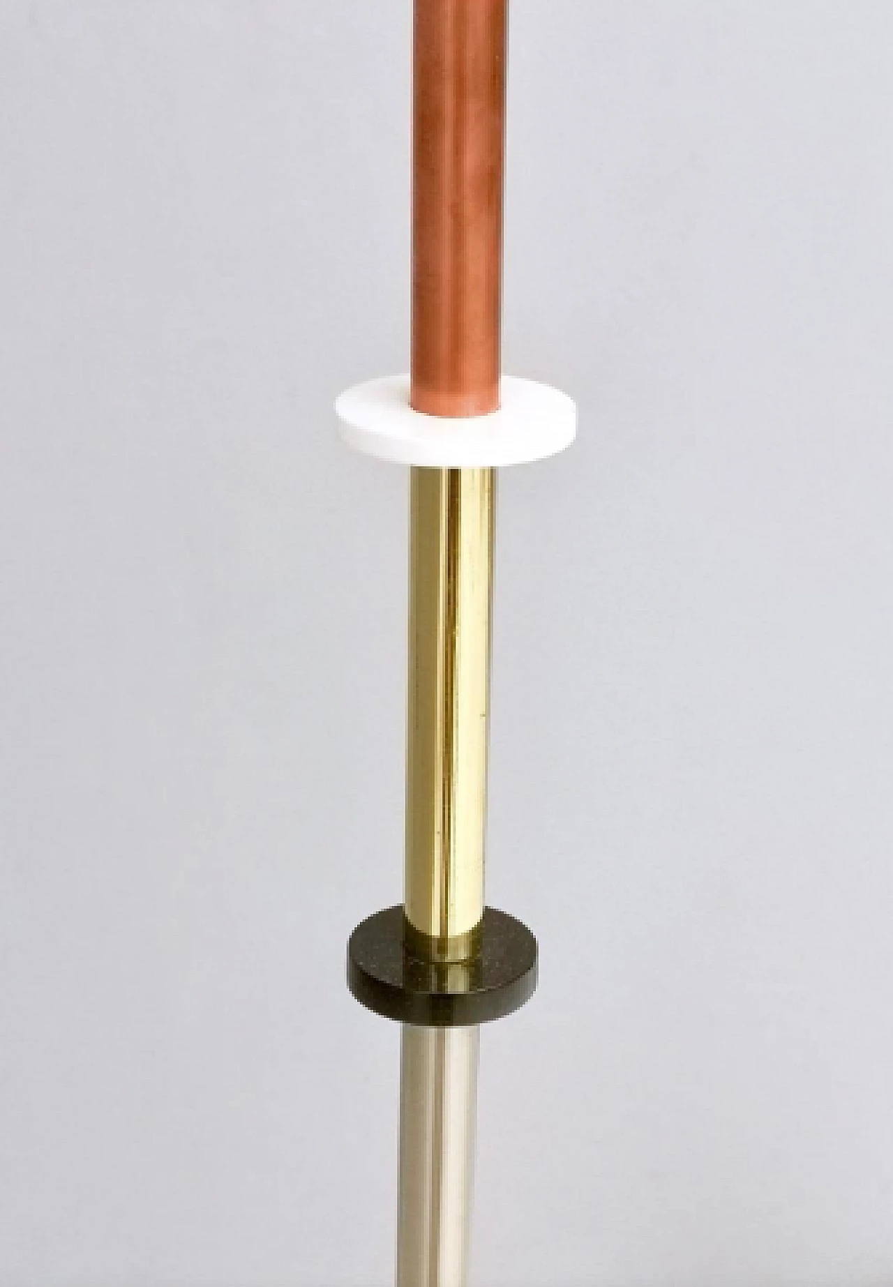 Metal, plexiglass and glass floor lamp by Carmelo La Gaipa 5