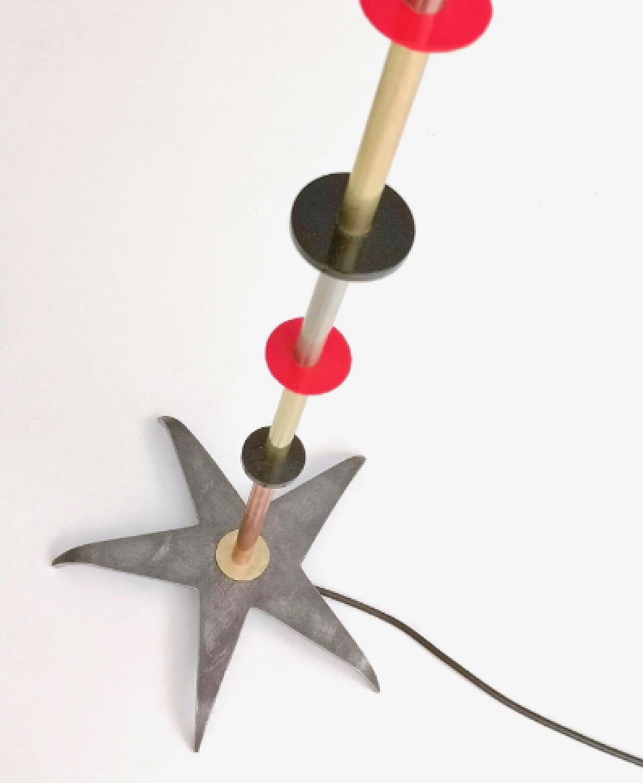 Metal, plexiglass and glass floor lamp by Carmelo La Gaipa 7