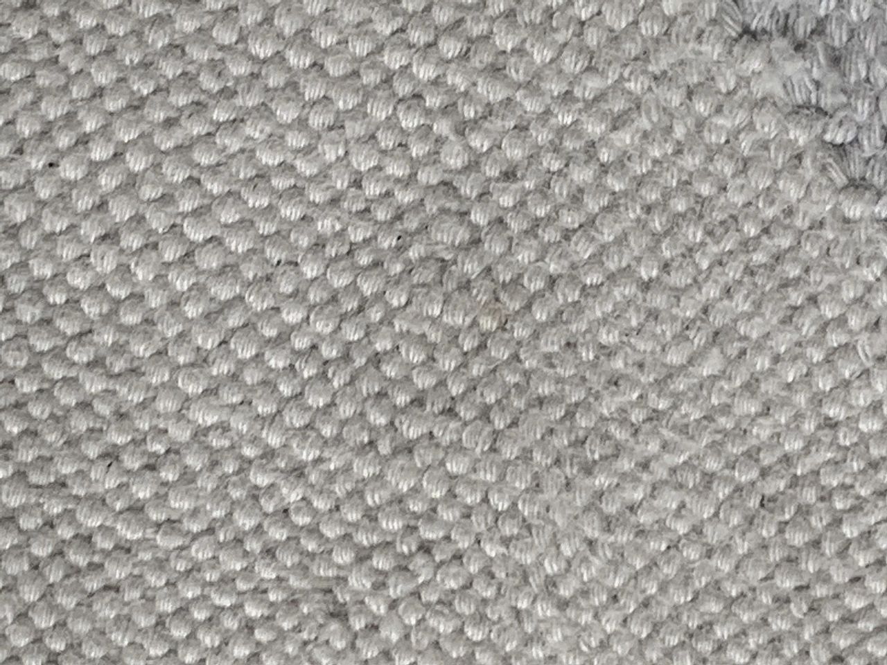 Tappeto in cotone beige con motivo geometrico, anni '80 5