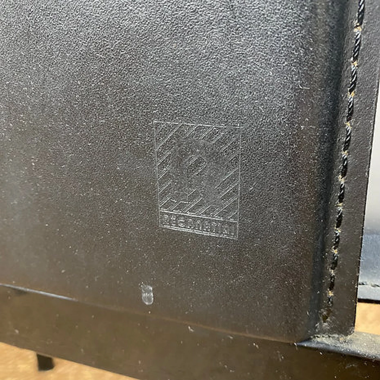 4 Sedie con schienale alto in acciaio e cuoio di Recanatini, anni '80 6