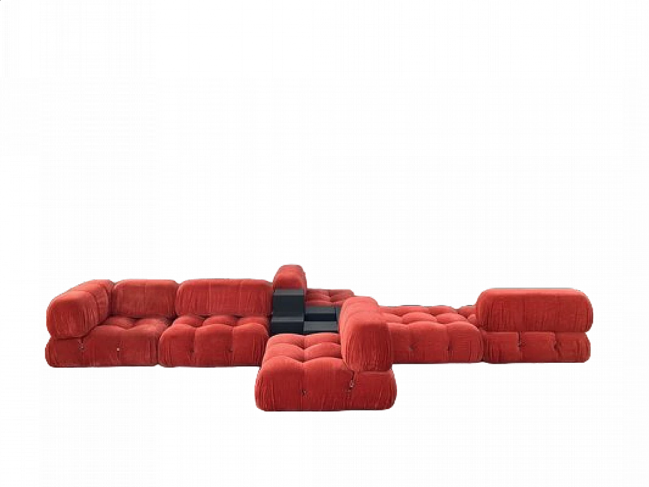 Camaleonda modular sofa and 3 coffee tables by Mario Bellini for B&B, 1972 62
