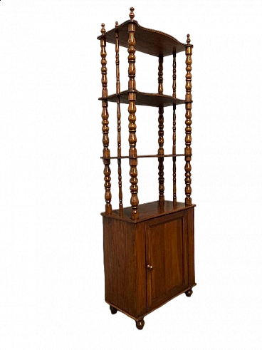 Louis Philippe open etagere in solid walnut, mid-19th century