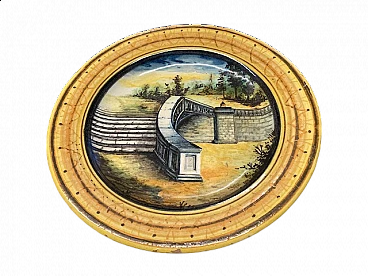 Cantagalli majolica plate, late 19th century
