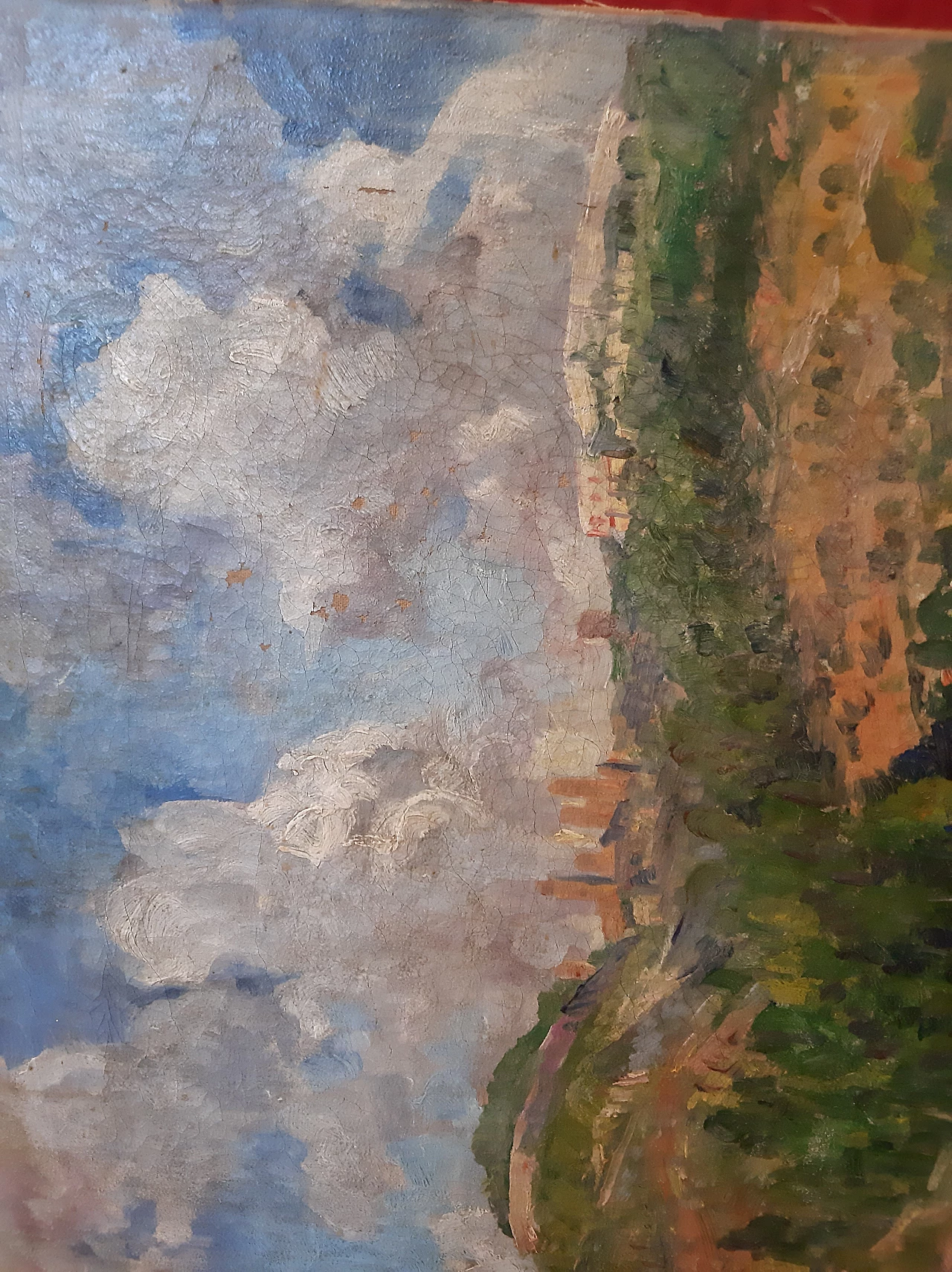 Luigi Tarra, San Gimignano, oil painting on canvas, 1924 3