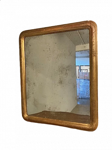 Mirror with gold leaf frame, 19th century