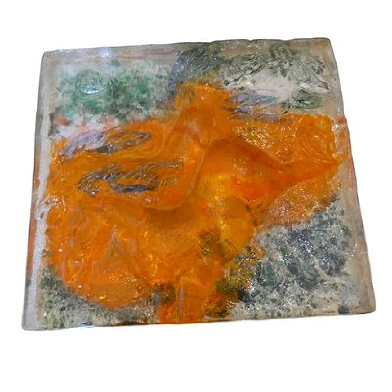 Bas-relief Murano glass tile by Rubin for Costantini Fucina degli Angeli, 1970s 7