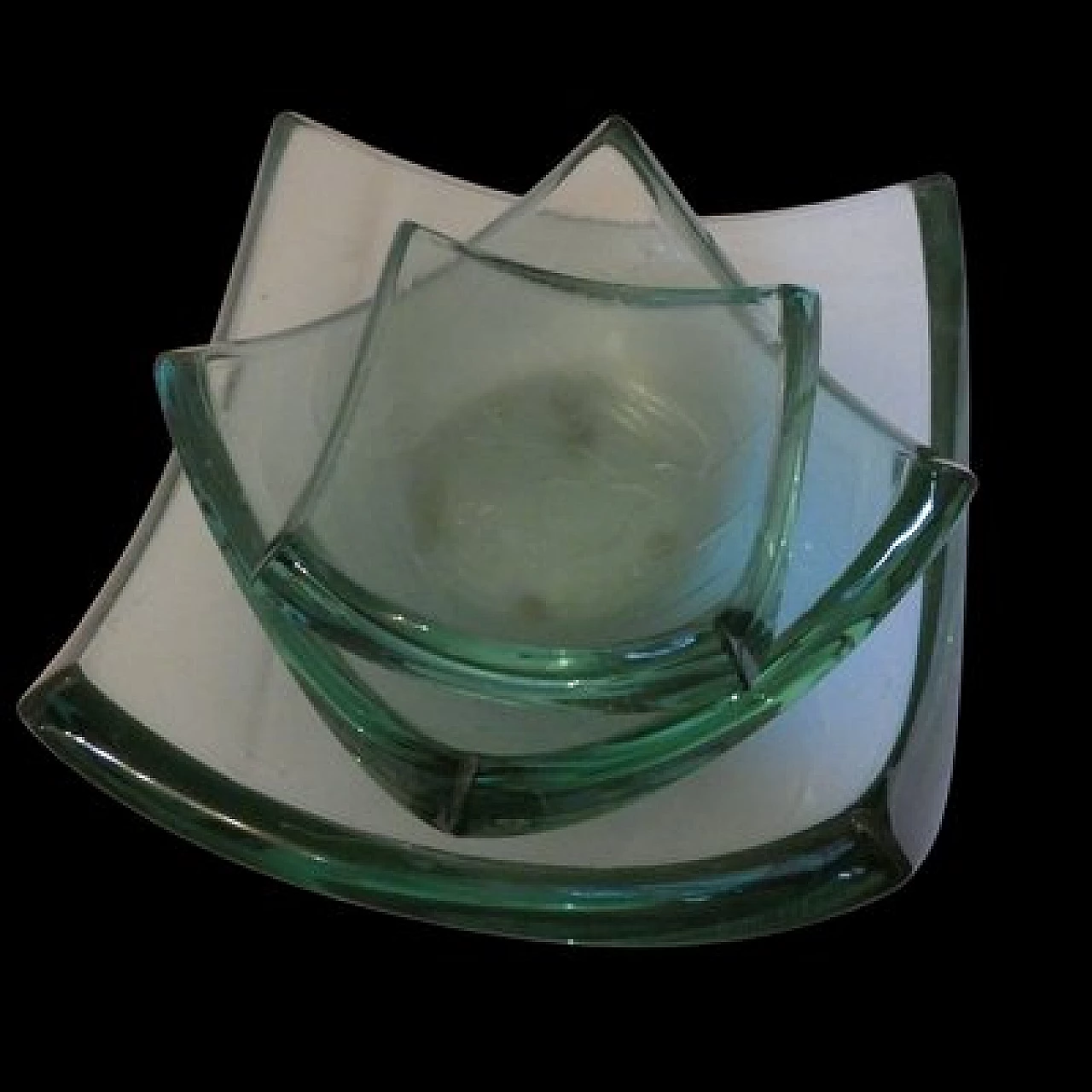 3 Piatti  in vetro di Stephen Schlanser, 1998 3