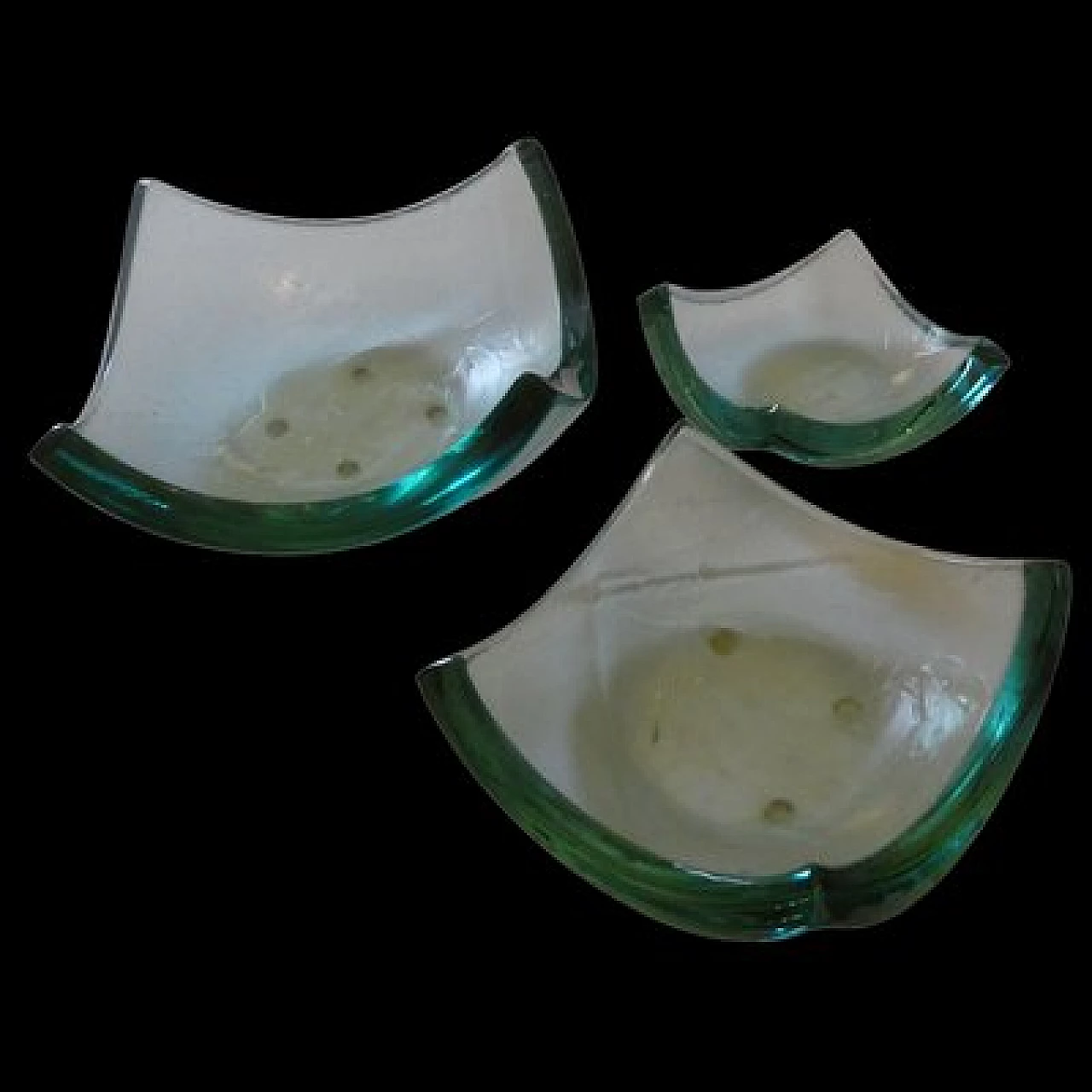 3 Piatti  in vetro di Stephen Schlanser, 1998 4