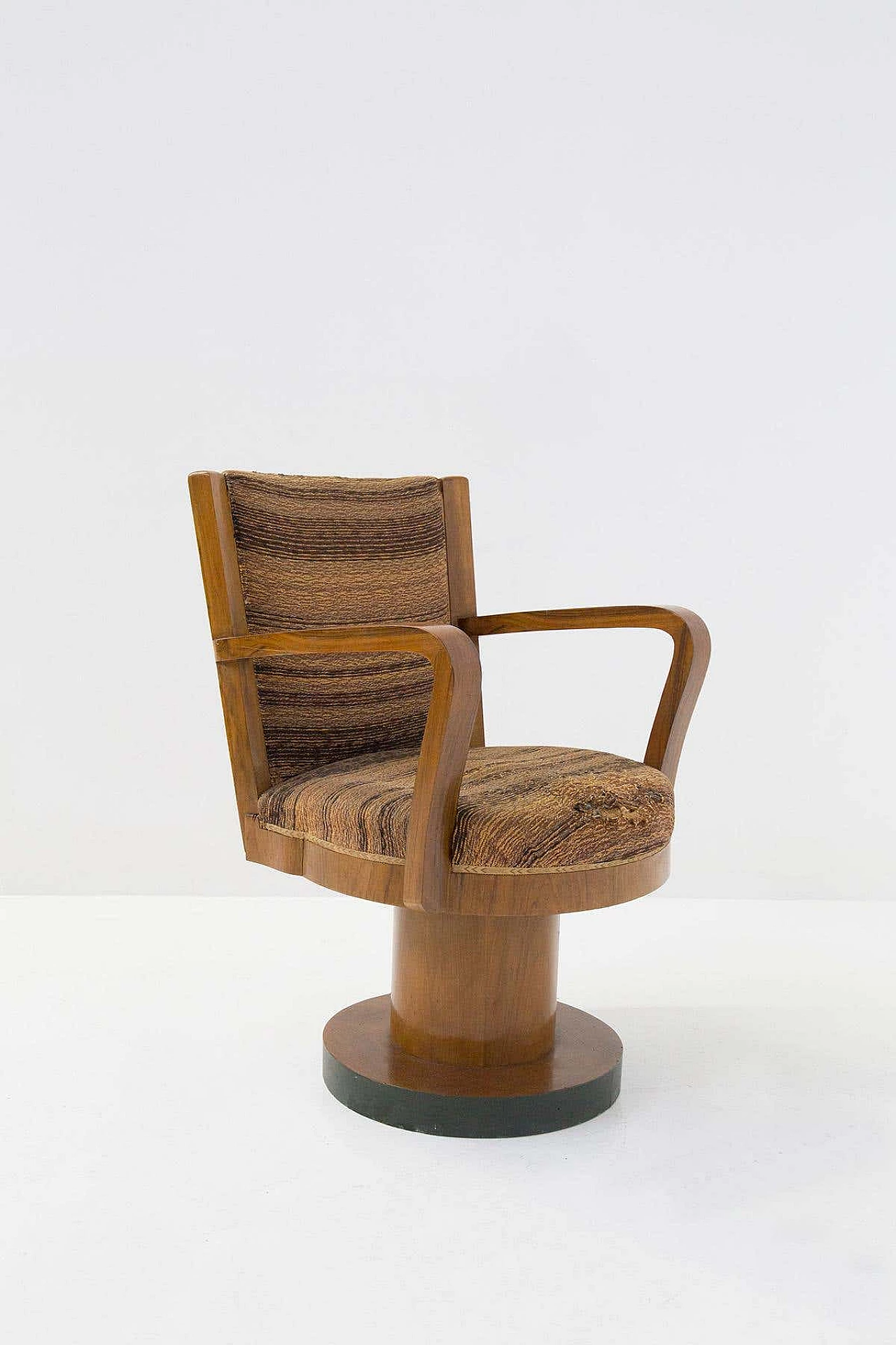 Rationalist armchair in noble wood attributed to Piero Bottoni, 1930s 5