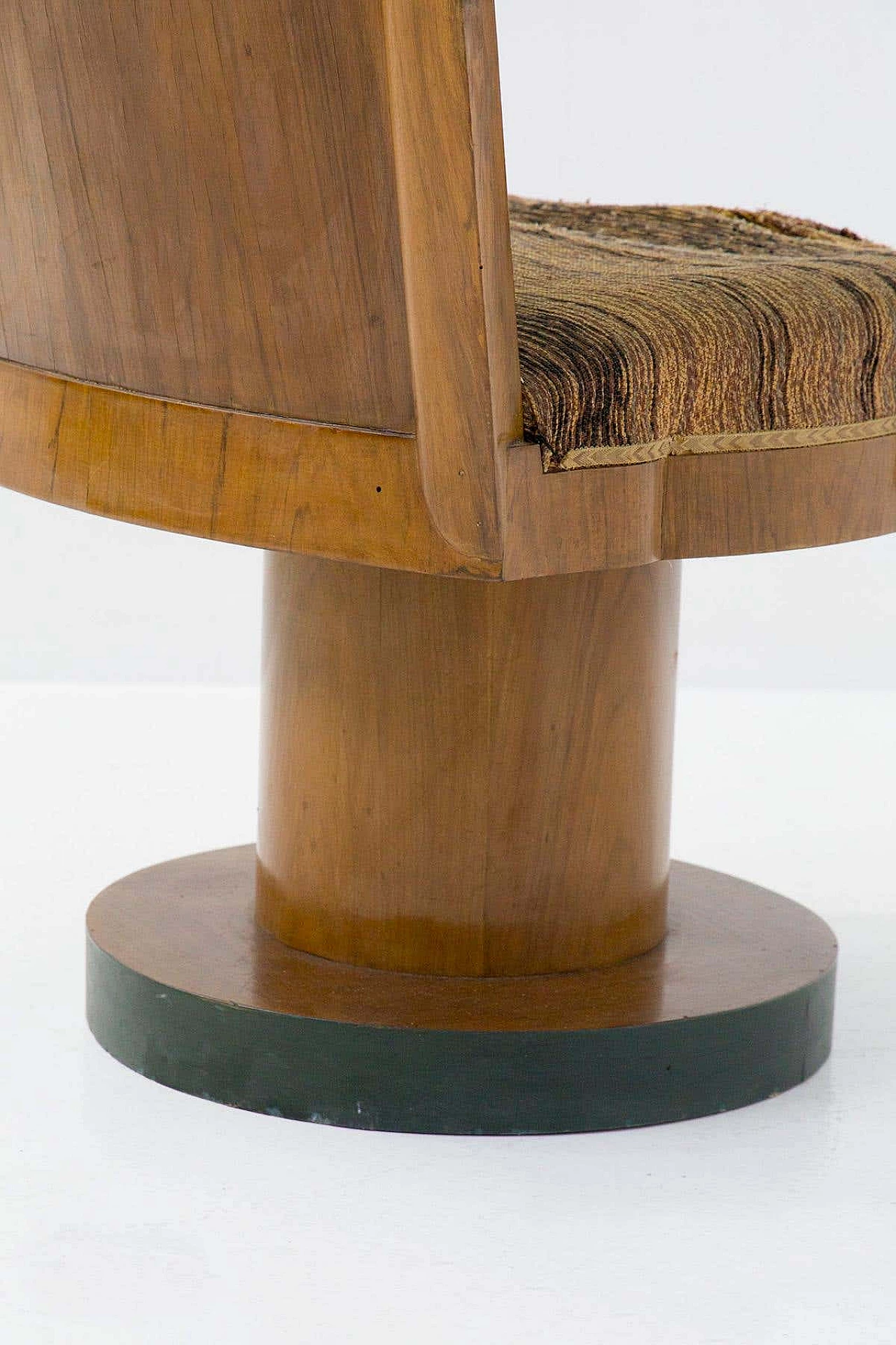 Rationalist armchair in noble wood attributed to Piero Bottoni, 1930s 10