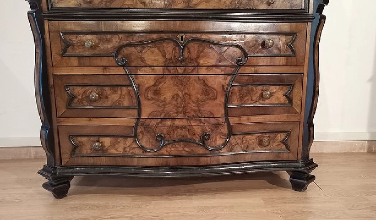 Louis XIV walnut dresser with flap, 18th century 9