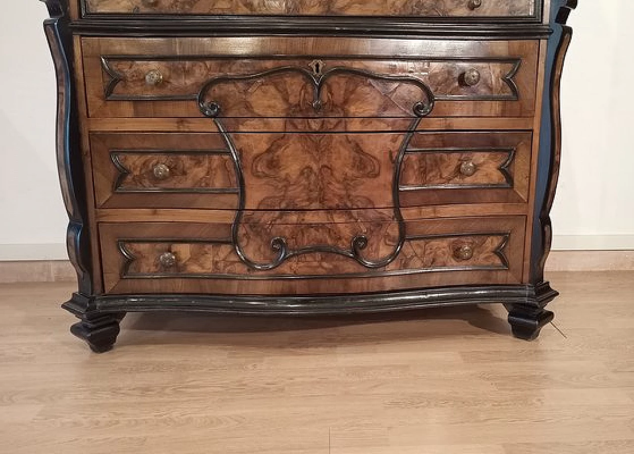 Louis XIV walnut dresser with flap, 18th century 23