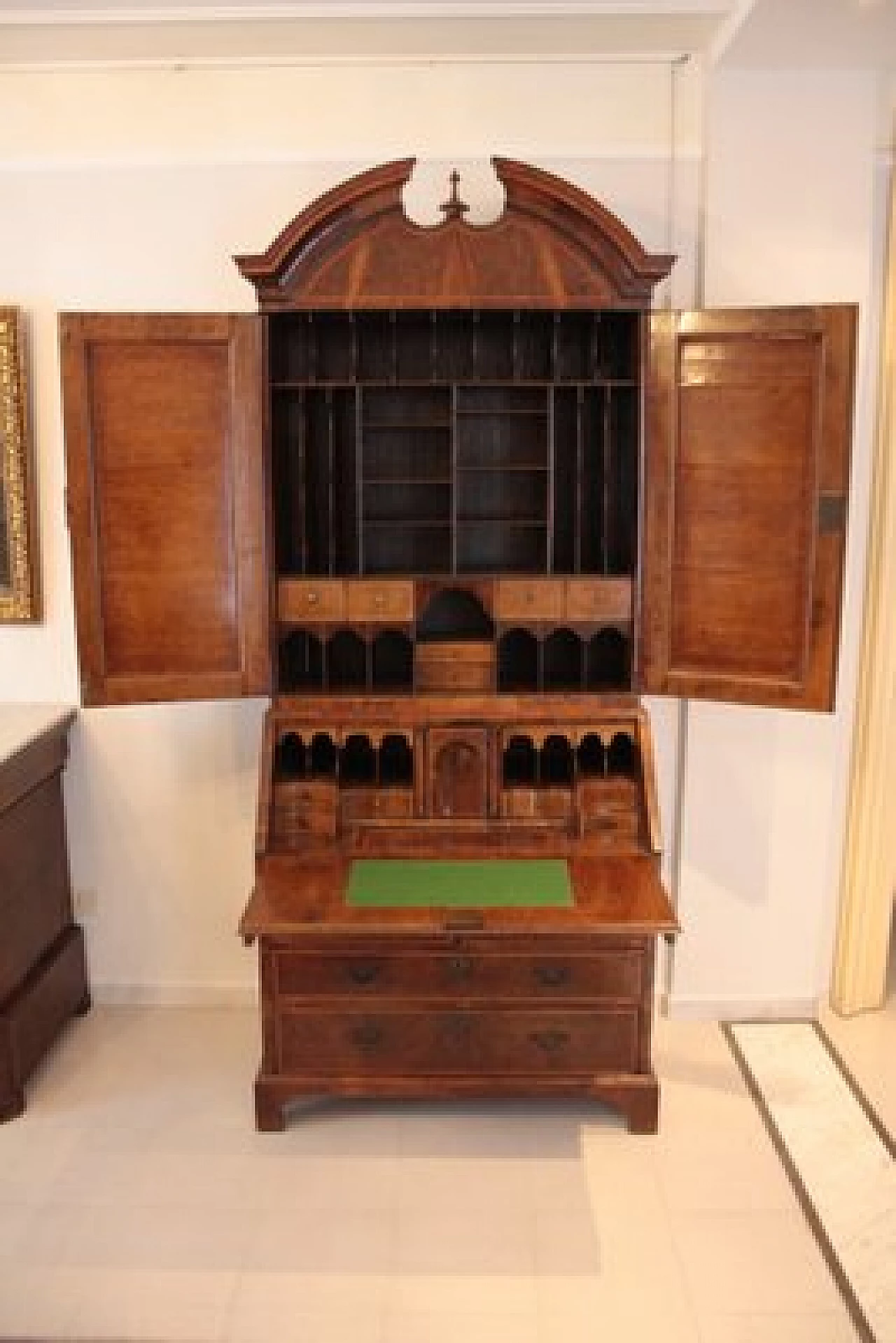 English Louis XVI solid oak secrétaire, late 18th century 6