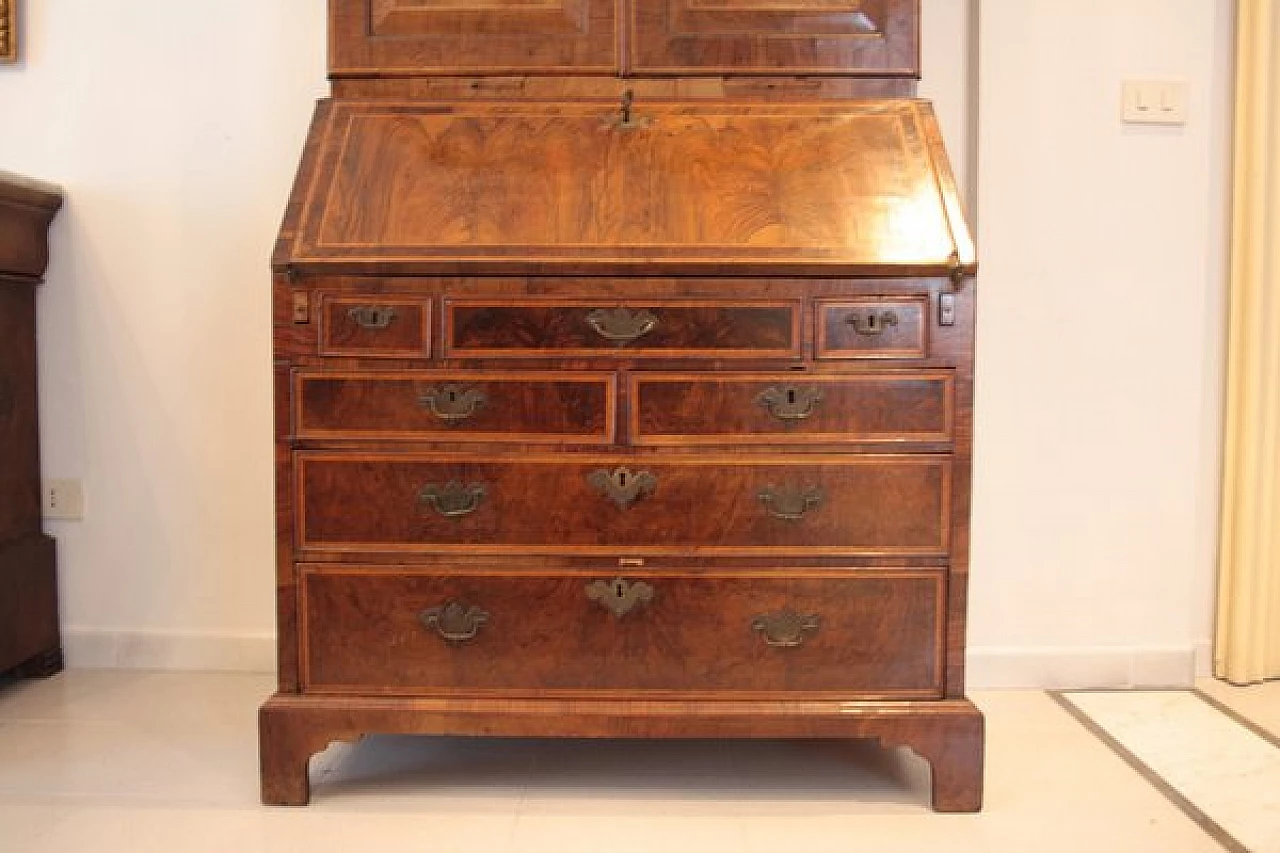 English Louis XVI solid oak secrétaire, late 18th century 12