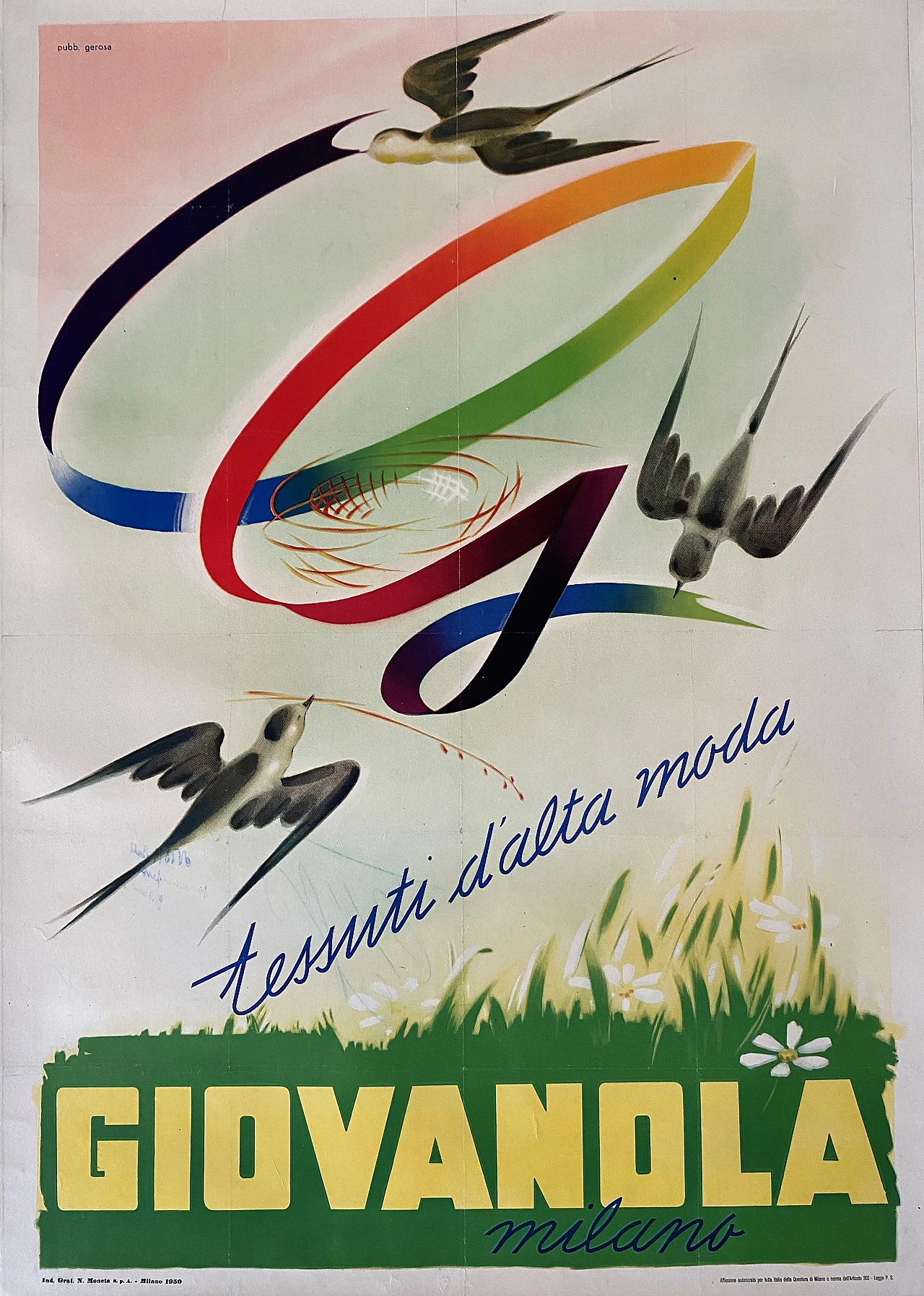Giovanola advertising poster, 1960s 7