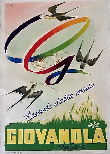 Giovanola advertising poster, 1960s