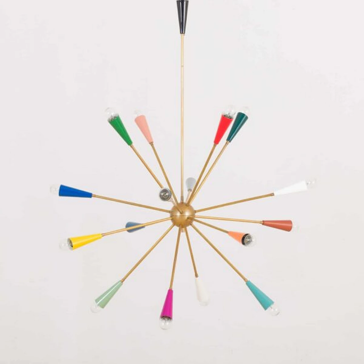 Sputnik coloured chandelier, 1950s 1