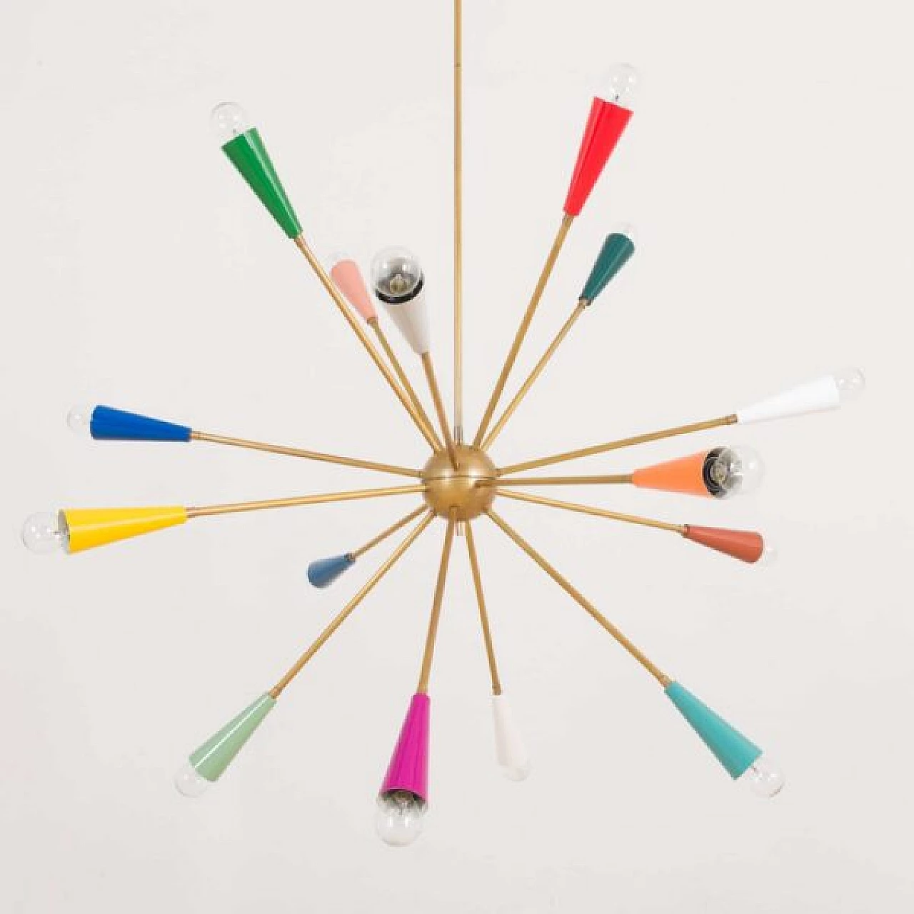Sputnik coloured chandelier, 1950s 2
