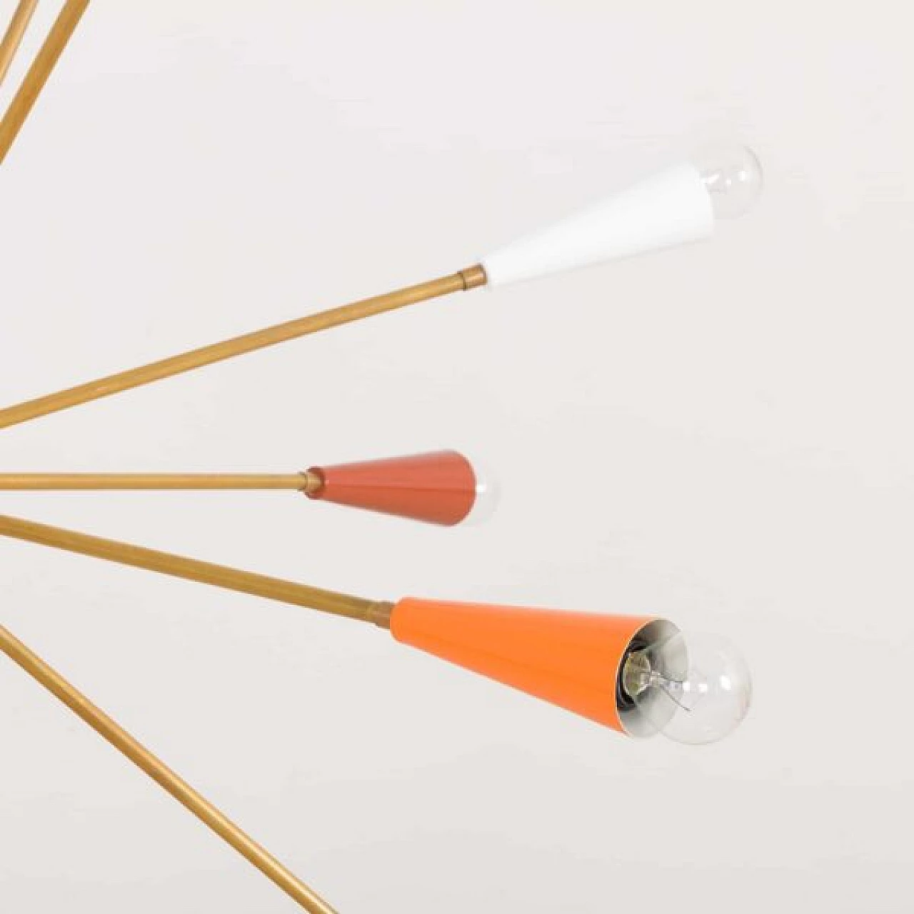 Sputnik coloured chandelier, 1950s 10