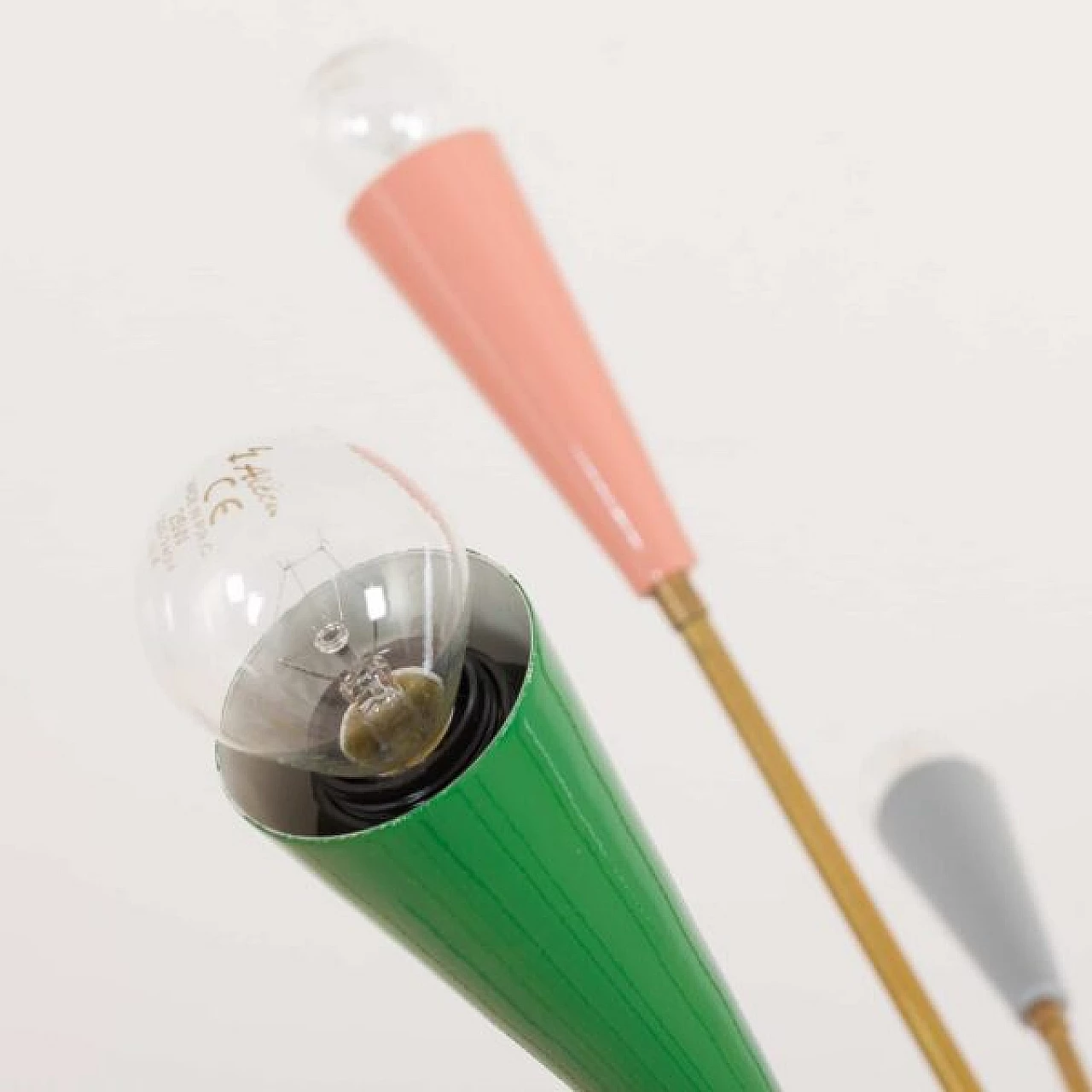 Sputnik coloured chandelier, 1950s 11