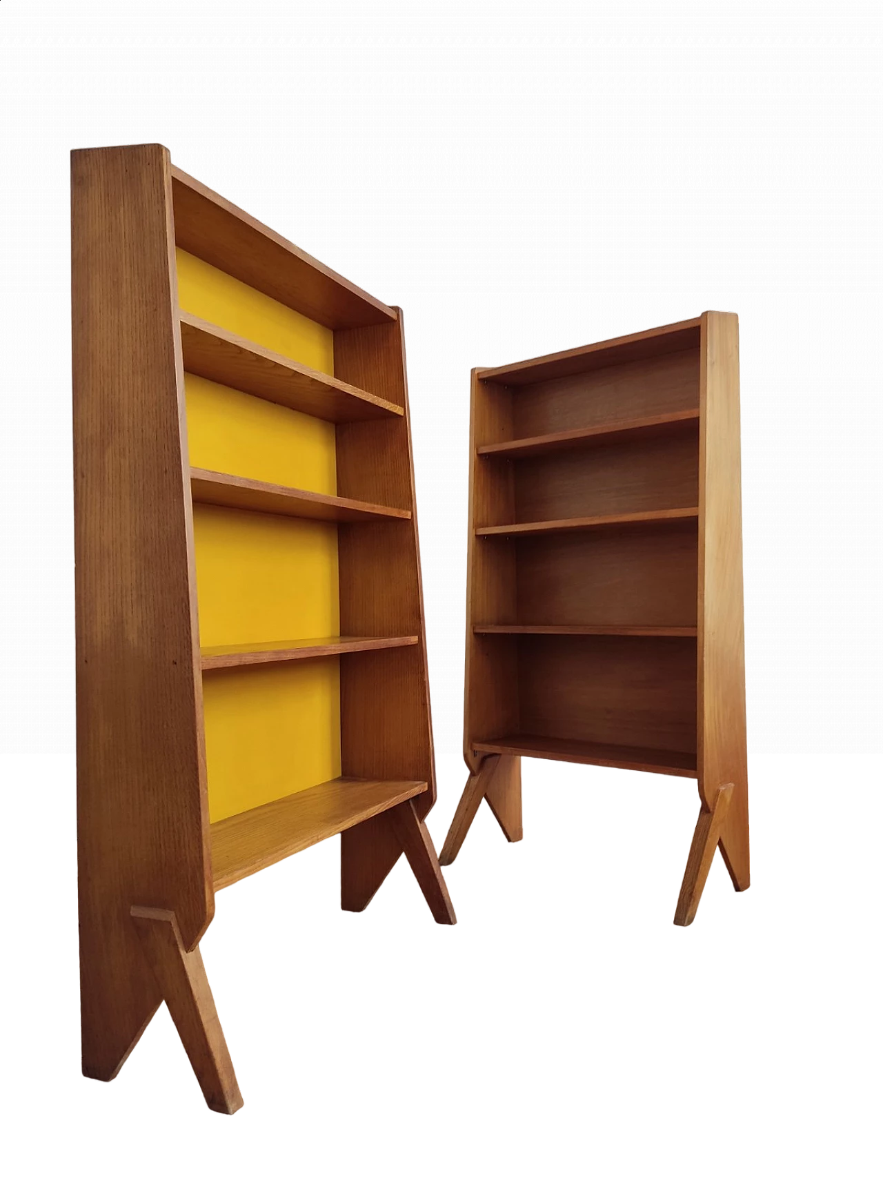 Pair of bookcases attributed to Claude Vassal, 1950s 12