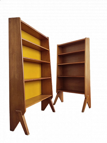 Pair of bookcases attributed to Claude Vassal, 1950s