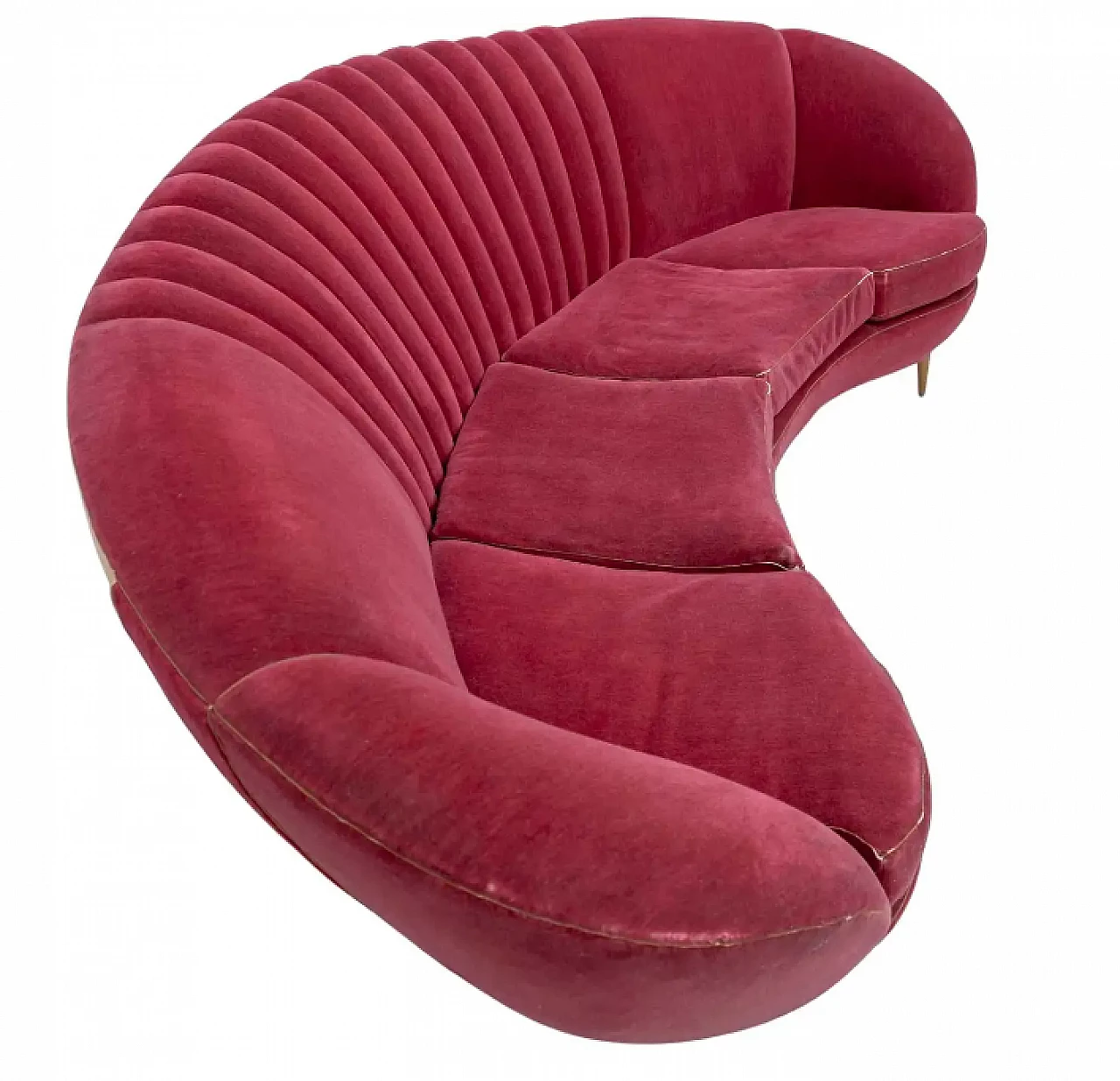 Curved Margherita sofa by Gio Ponti for ISA Bergamo, 1950s 2