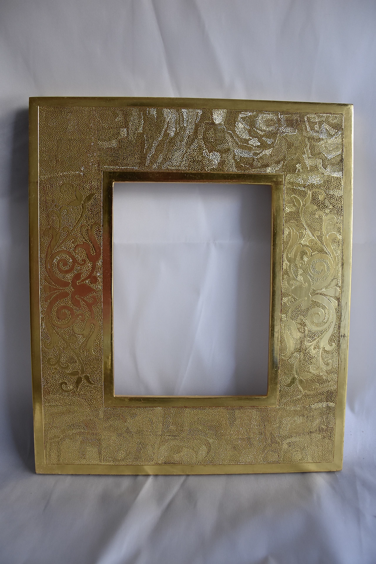 Gold frame in wood and 24K gold, 2000s 1