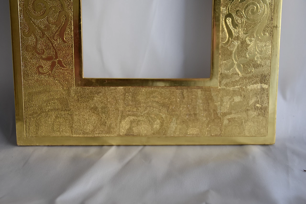 Gold frame in wood and 24K gold, 2000s 5