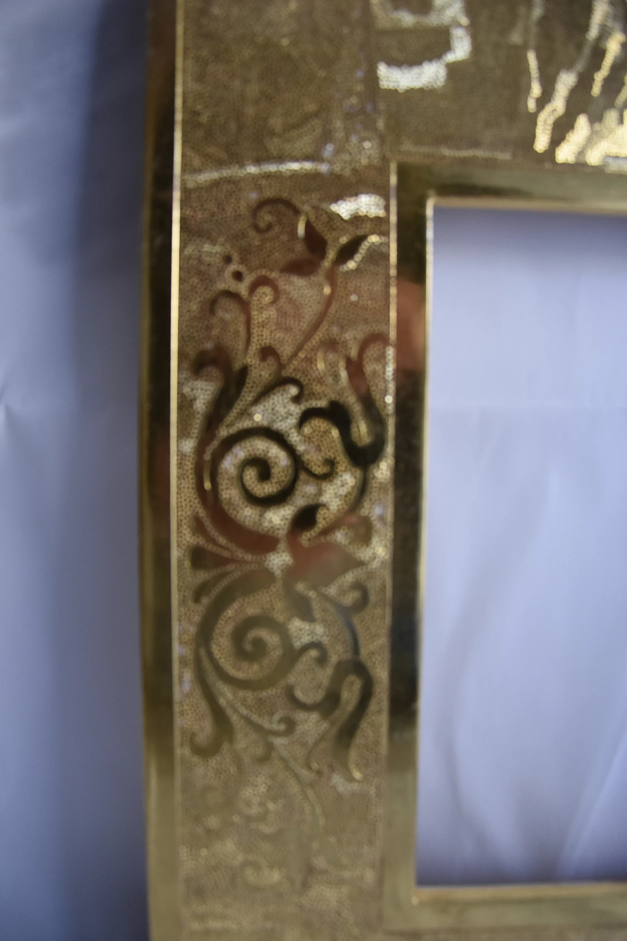 Gold frame in wood and 24K gold, 2000s 7