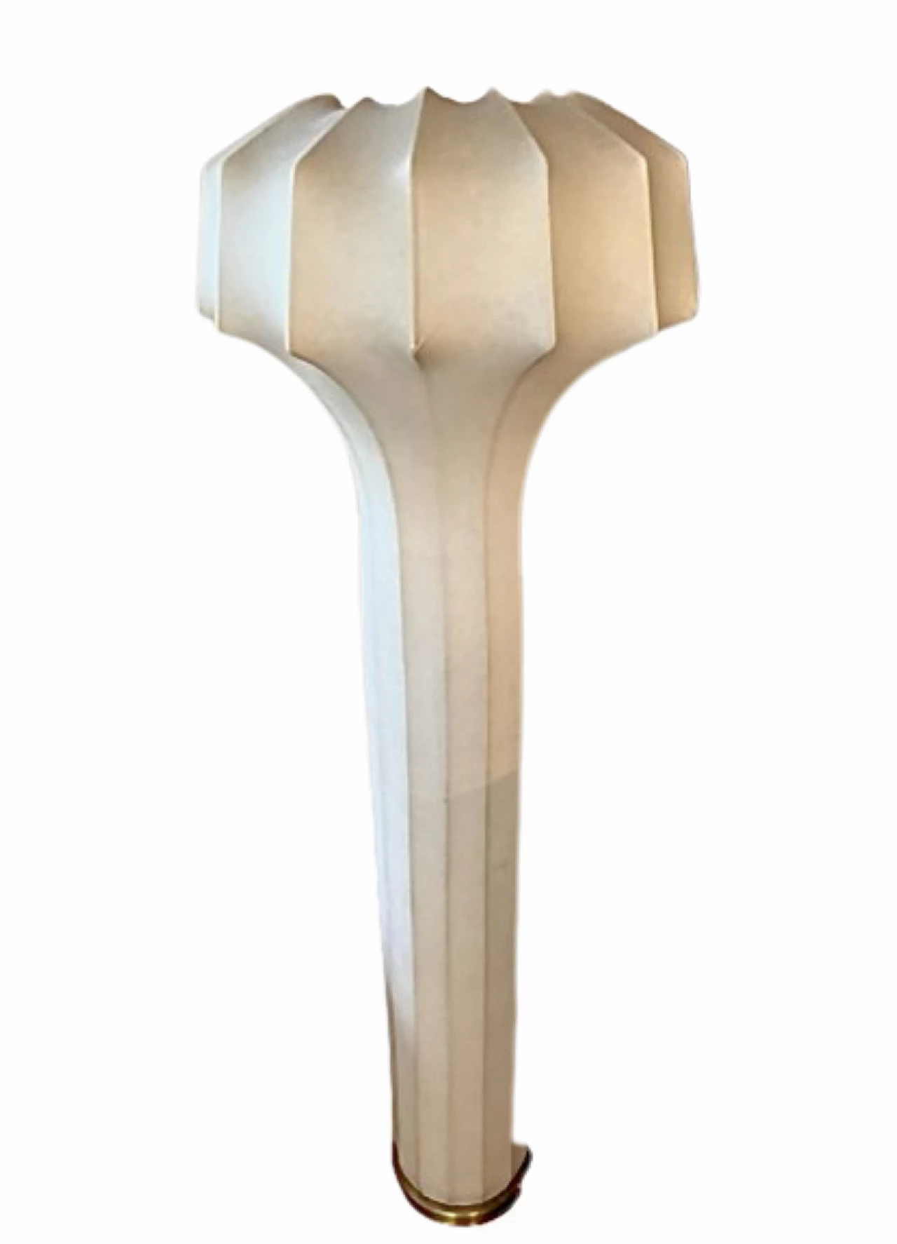 Piantana in cocoon con rifiniture in ottone, anni '50 1