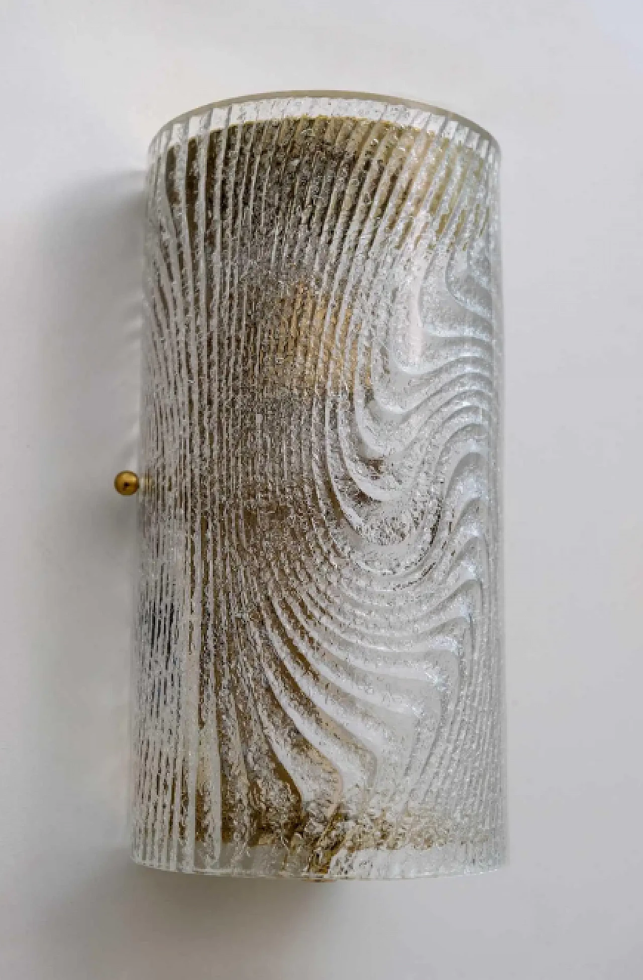 Pair of Murano glass and brass wall sconces Corteccia, 1980s 6