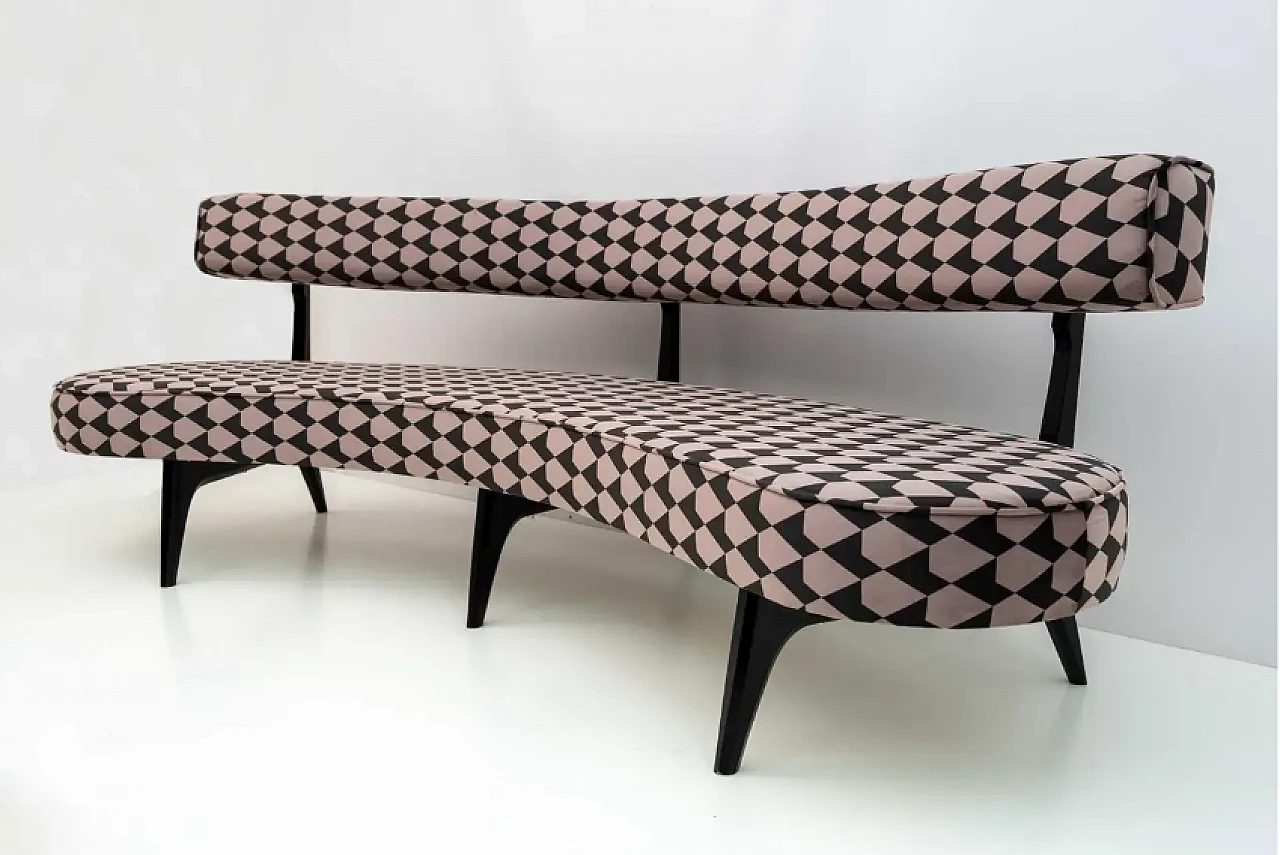 Curved floating sofa by Vladimir Kagan, 1980s 3