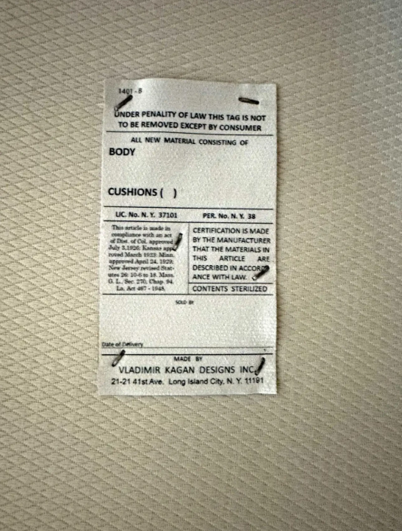 Curved floating sofa by Vladimir Kagan, 1980s 11