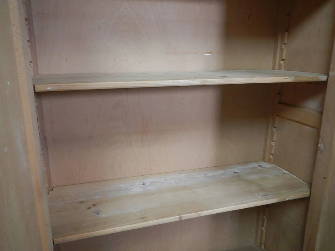 Beechwood office cupboard with three shelves, 1940s 8