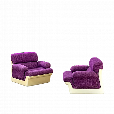 Pair of armchairs attributed to Guarnacci, Padovano and Vagnoni for 1P, 1970s