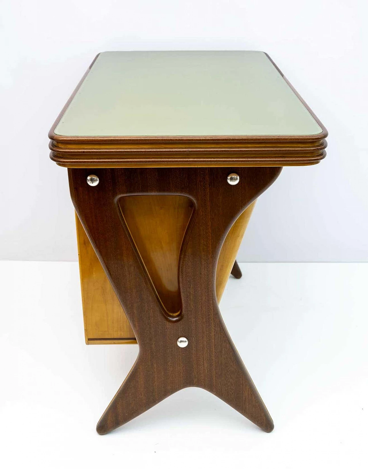 Cash desk by Osvaldo Borsani with Vitrex glass top, 1950s 5