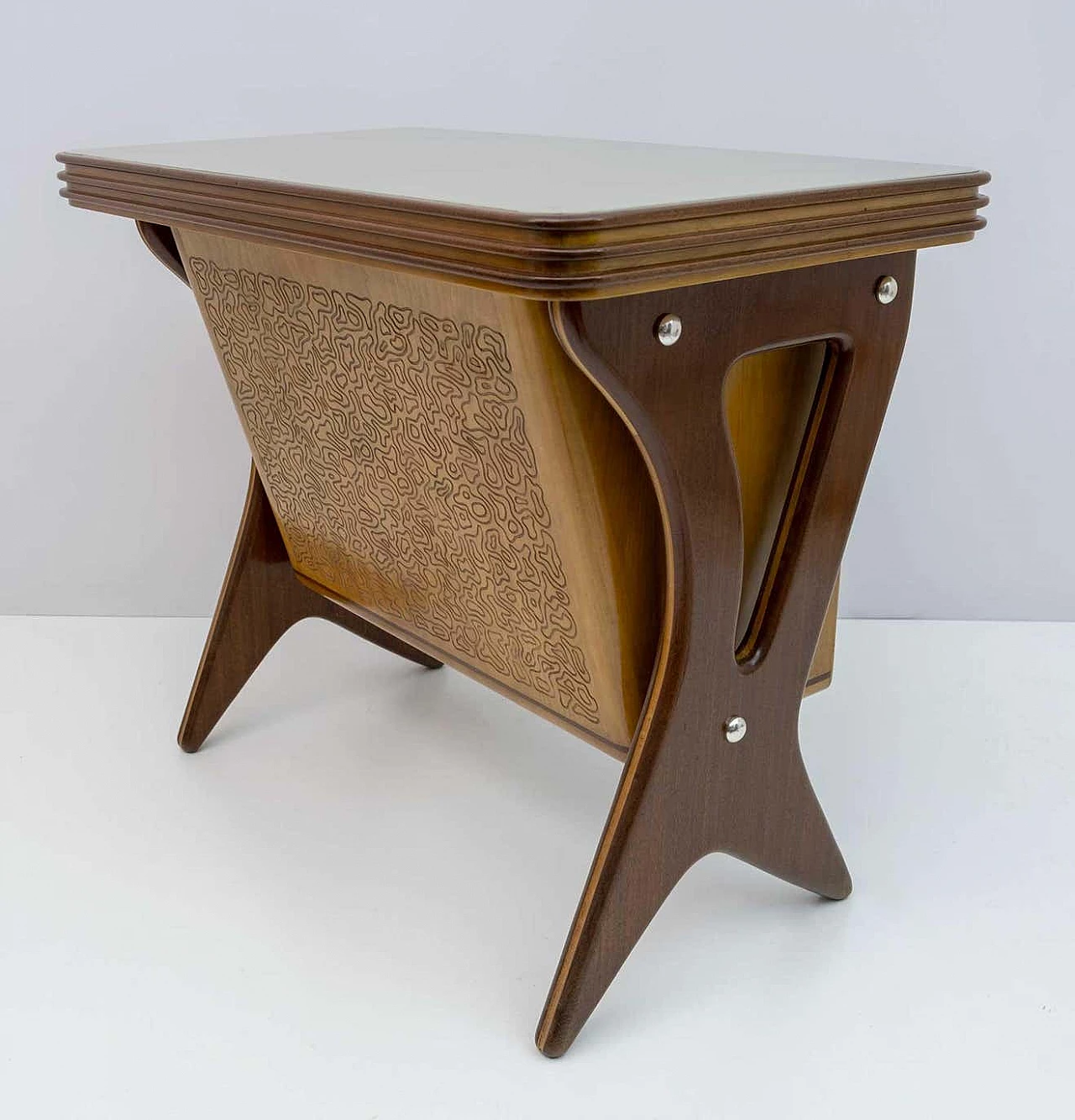 Cash desk by Osvaldo Borsani with Vitrex glass top, 1950s 6