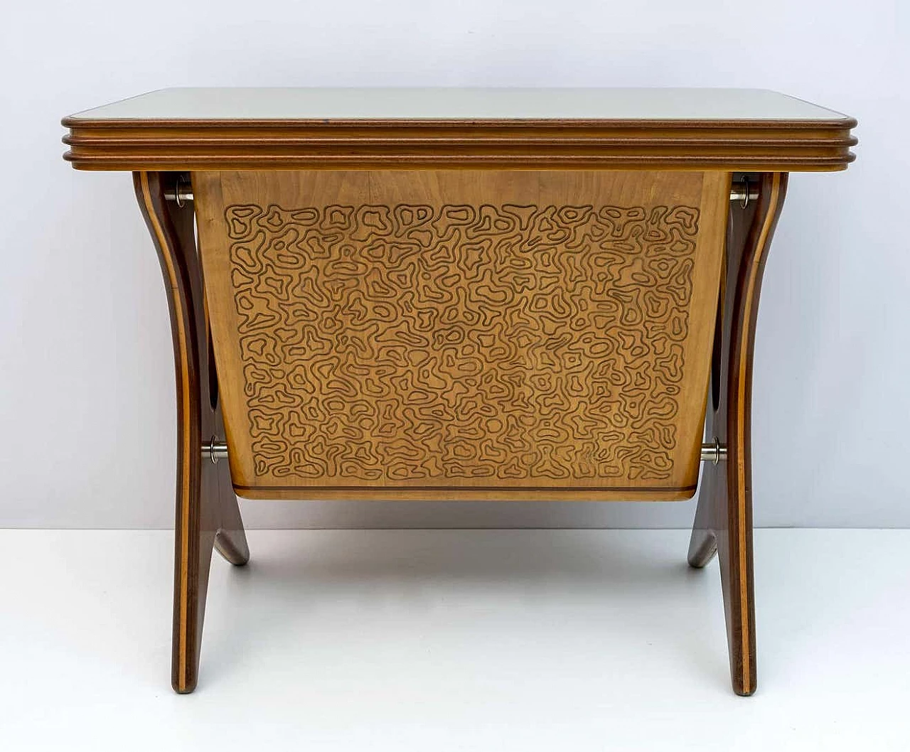 Cash desk by Osvaldo Borsani with Vitrex glass top, 1950s 8