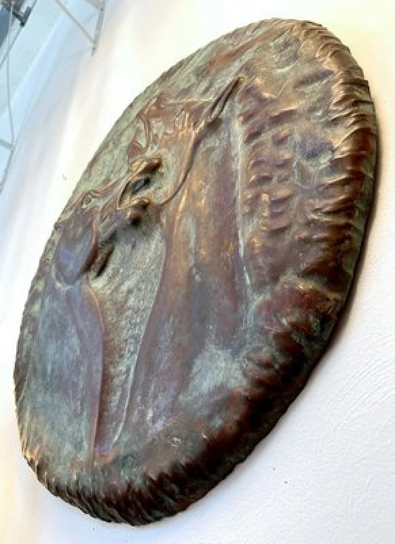 Scultura da parete Cavalli in rame sbalzato di Del Grande per Laurana, 1973 2