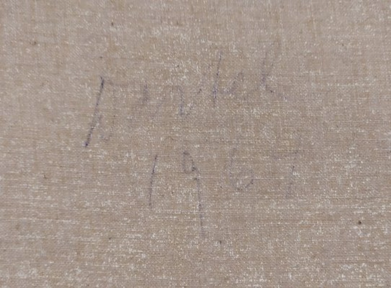 Anton Lutgerink Dartel, surrealist composition, oil painting on canvas, 1964 4