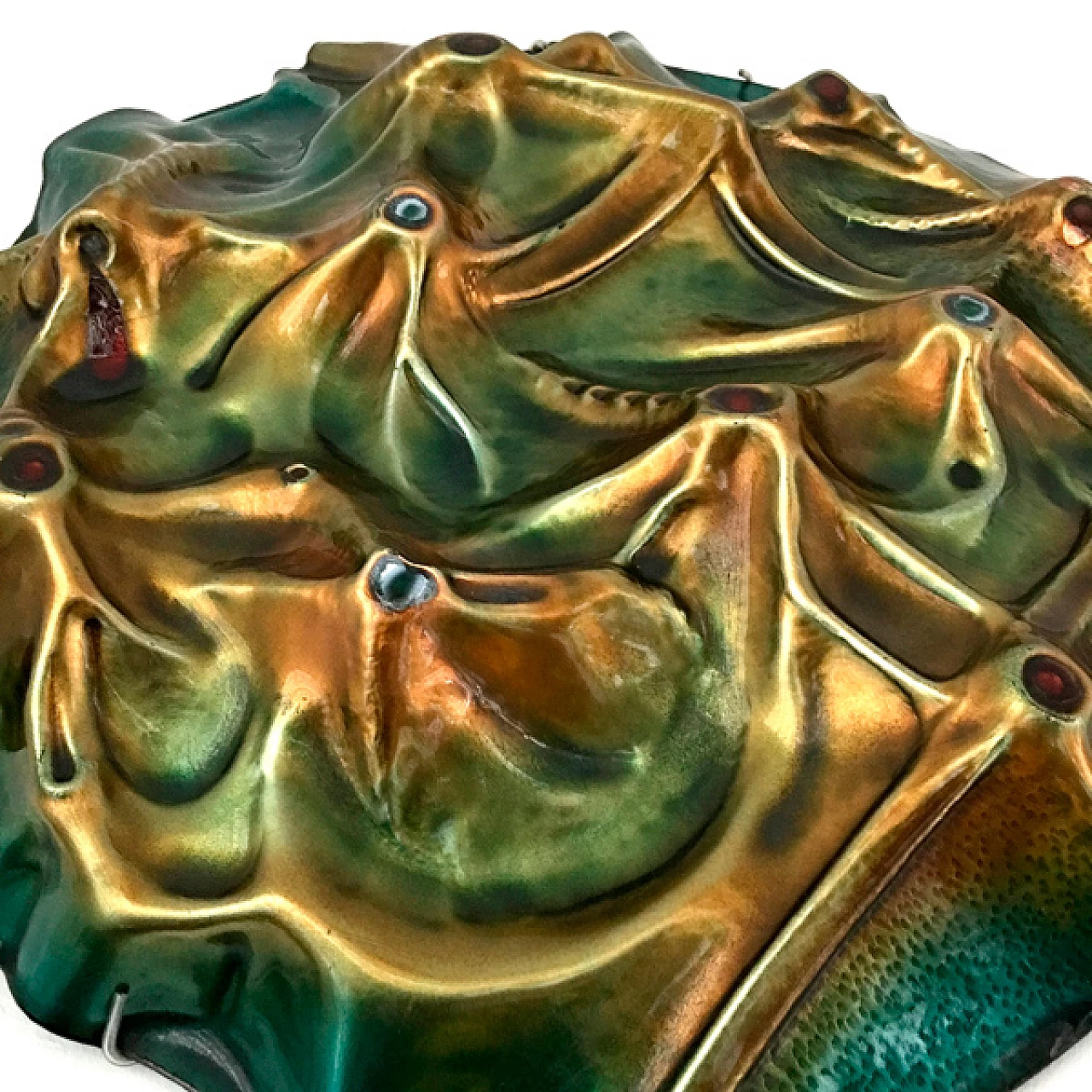 Scultura Luna in rame cesellato e smaltato di Franco Bastianelli, 1966 6