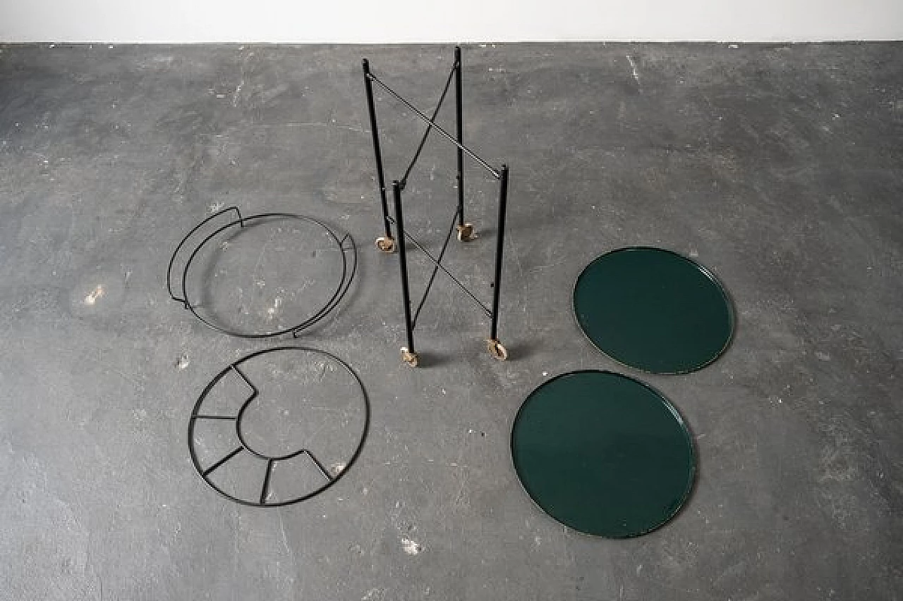 Iron cart by Laurids Lønborg, 1960s 3