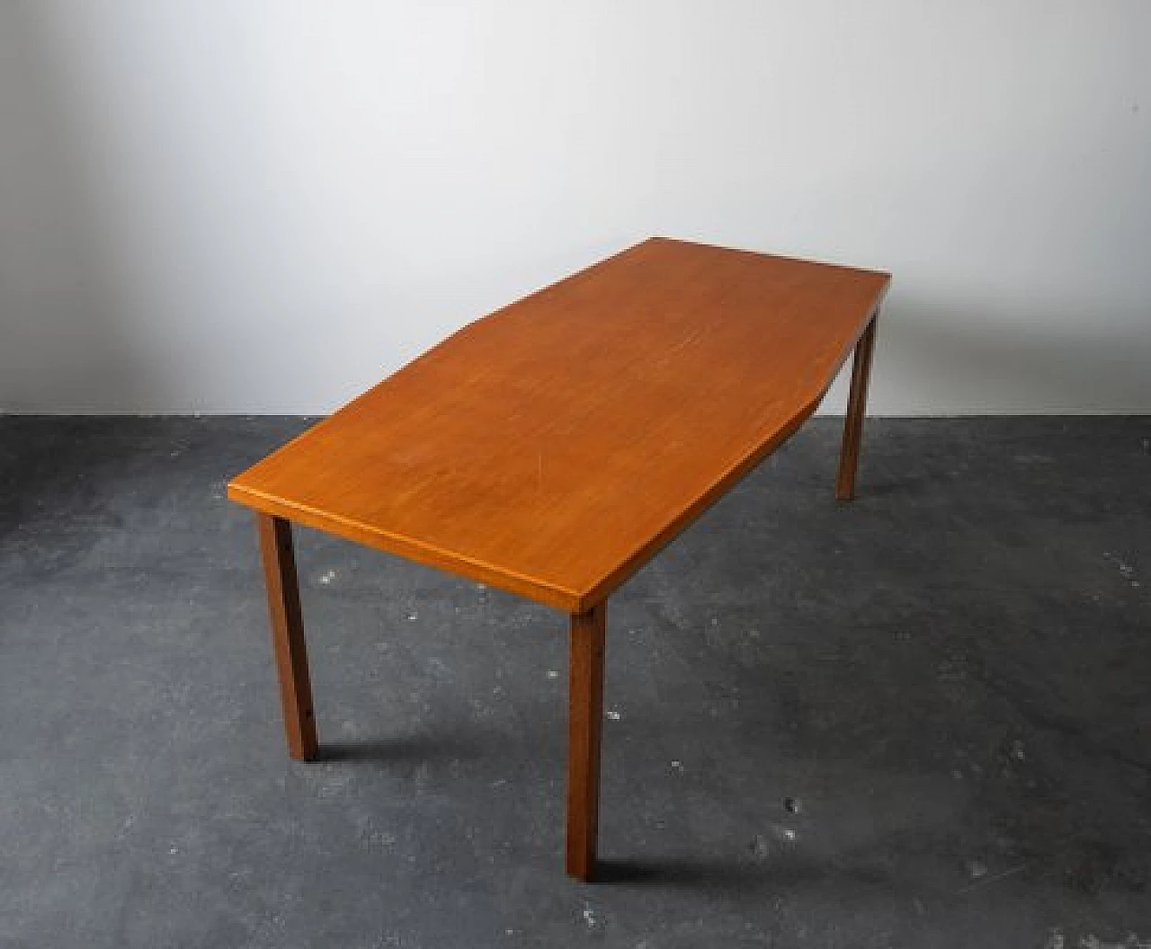 Tavolo in teak e ferro di Saporiti, anni '60 1