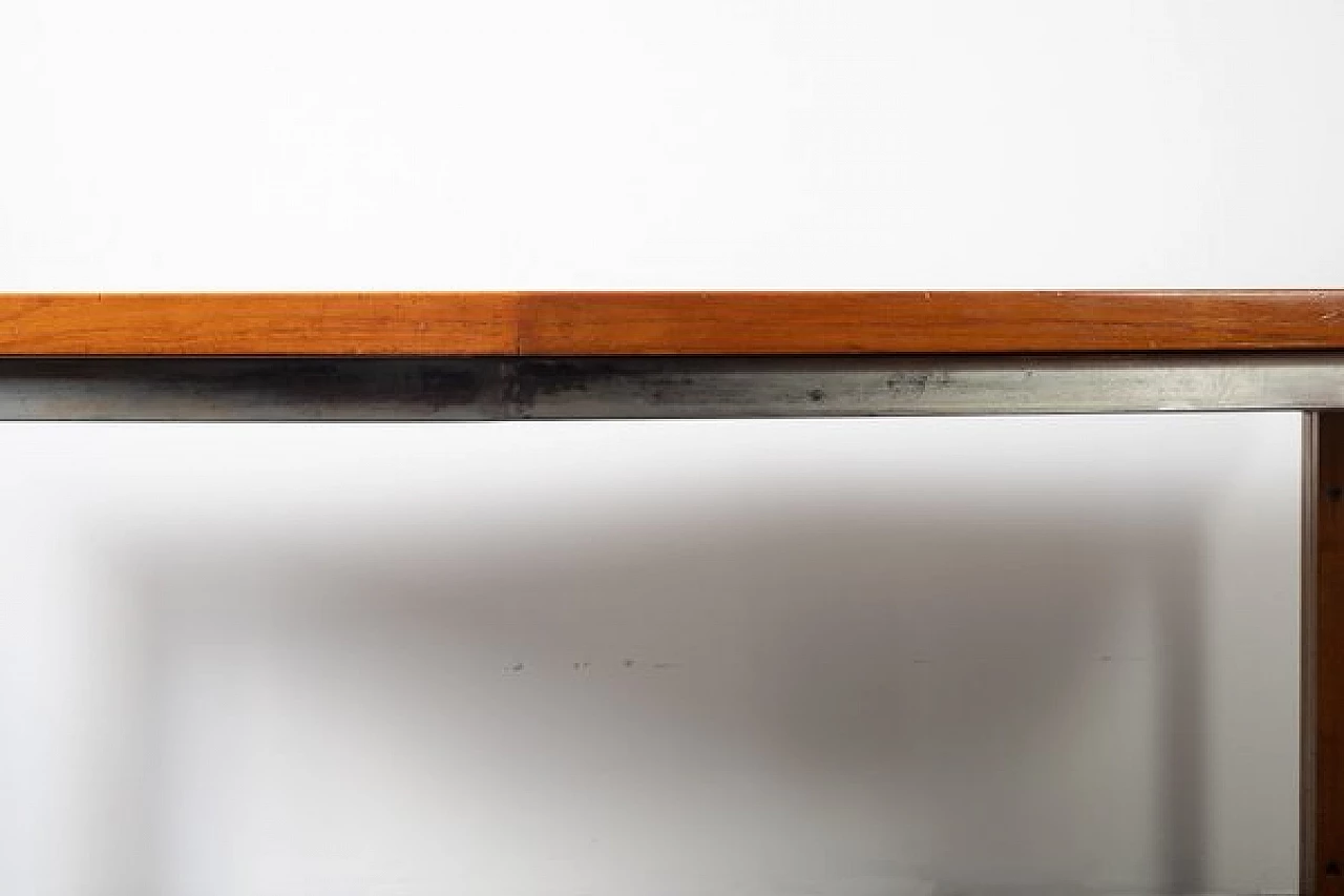 Tavolo in teak e ferro di Saporiti, anni '60 5