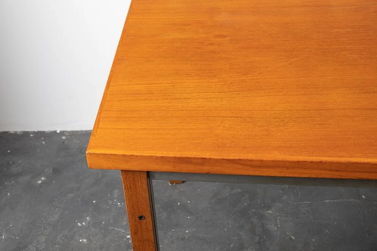 Tavolo in teak e ferro di Saporiti, anni '60 10